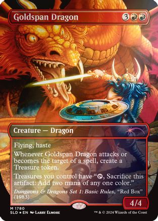 Goldspan Dragon (Rainbow Foil) (1780) [Secret Lair Drop Series]  Foil