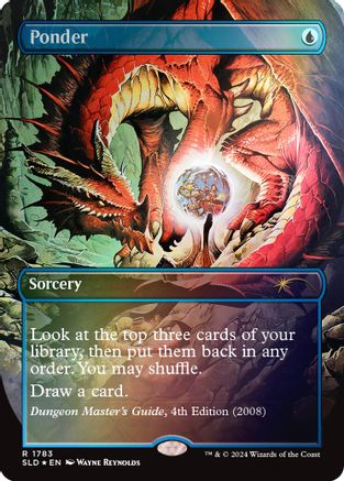 Ponder (1783) (Rainbow Foil) (1783) [Secret Lair Drop Series]  Foil