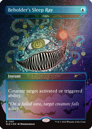Beholder's Sleep Ray - Stifle (Rainbow Foil) (1787) [Secret Lair Drop Series]  Foil