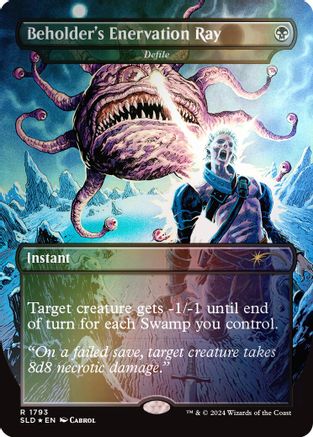 Beholder's Enervation Ray - Defile (Rainbow Foil) (1793) [Secret Lair Drop Series]  Foil