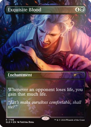 Exquisite Blood (Rainbow Foil) (1798) [Secret Lair Drop Series]  Foil