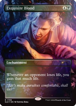 Exquisite Blood (Rainbow Foil) (1798) [Secret Lair Drop Series]  Foil