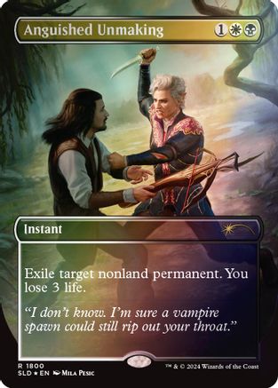 Anguished Unmaking (1800) (Rainbow Foil) (1800) [Secret Lair Drop Series]  Foil