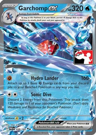 Garchomp ex 038/182 - Prize Pack Series Cards Holofoil