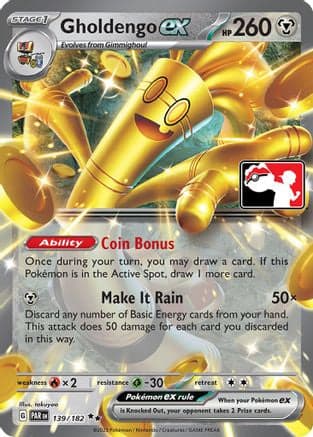 Gholdengo ex 139- Prize Pack Series Cards Holofoil