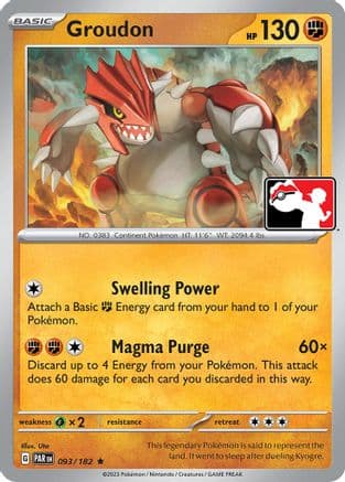 Groudon 093- Prize Pack Series Cards