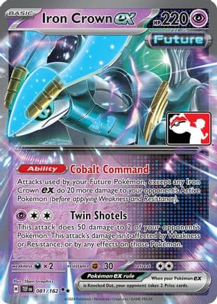 Iron Crown ex 081/162 - Prize Pack Series Cards Holofoil