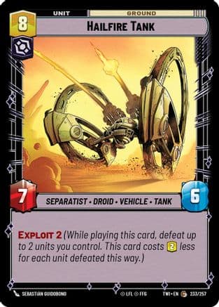 Hailfire Tank |  (233/257)  [Twilight of the Republic]