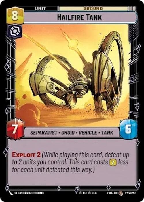Hailfire Tank |  (233/257)  [Twilight of the Republic]