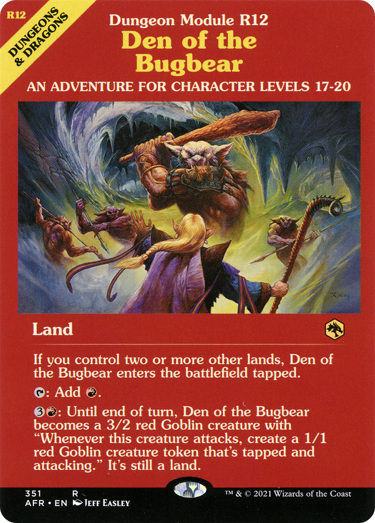 Den of the Bugbear (Dungeon Module) [Dungeons & Dragons: Adventures in the Forgotten Realms] Foil