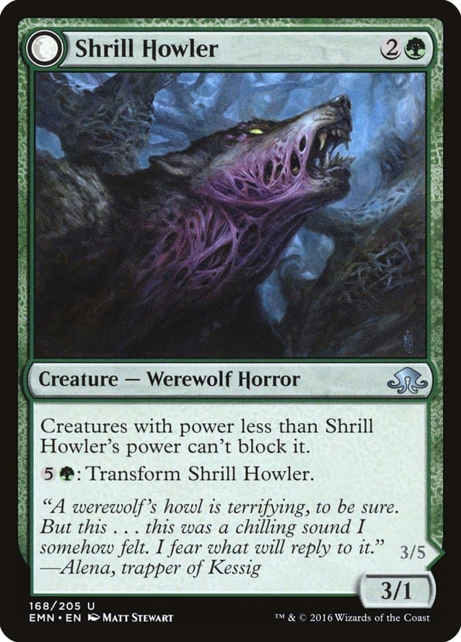 Shrill Howler // Howling Chorus [Eldritch Moon] Foil