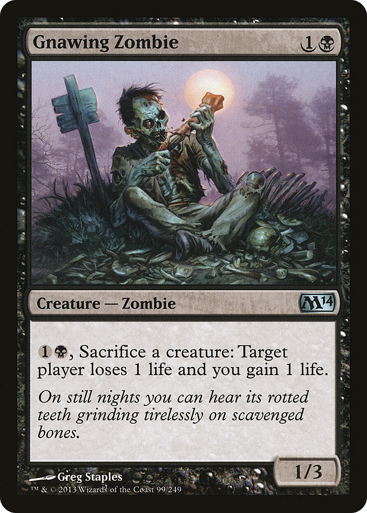 Gnawing Zombie [Magic 2014] Foil