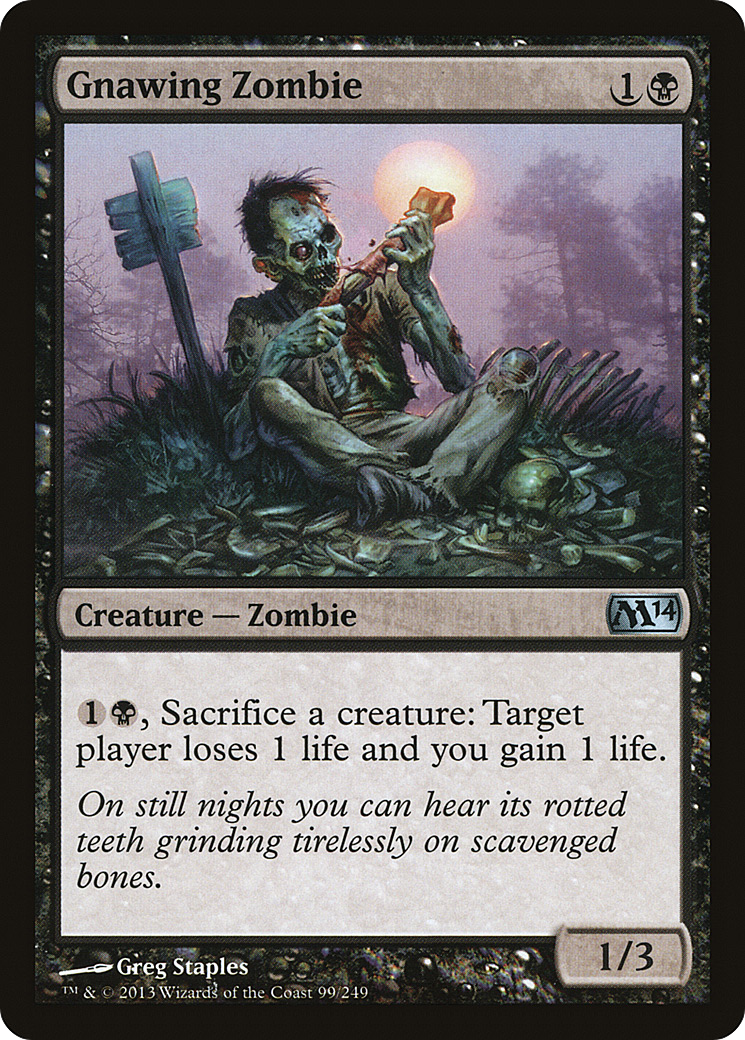 Gnawing Zombie [Magic 2014] Foil