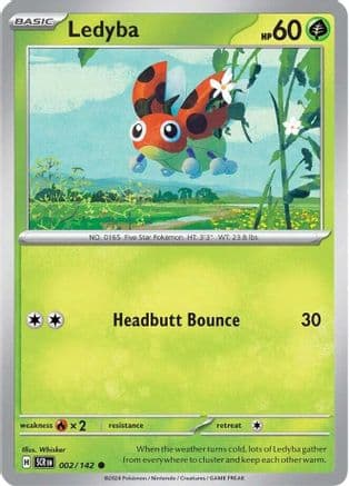 Ledyba 002- SV07 Stellar Crown Reverse Holofoil