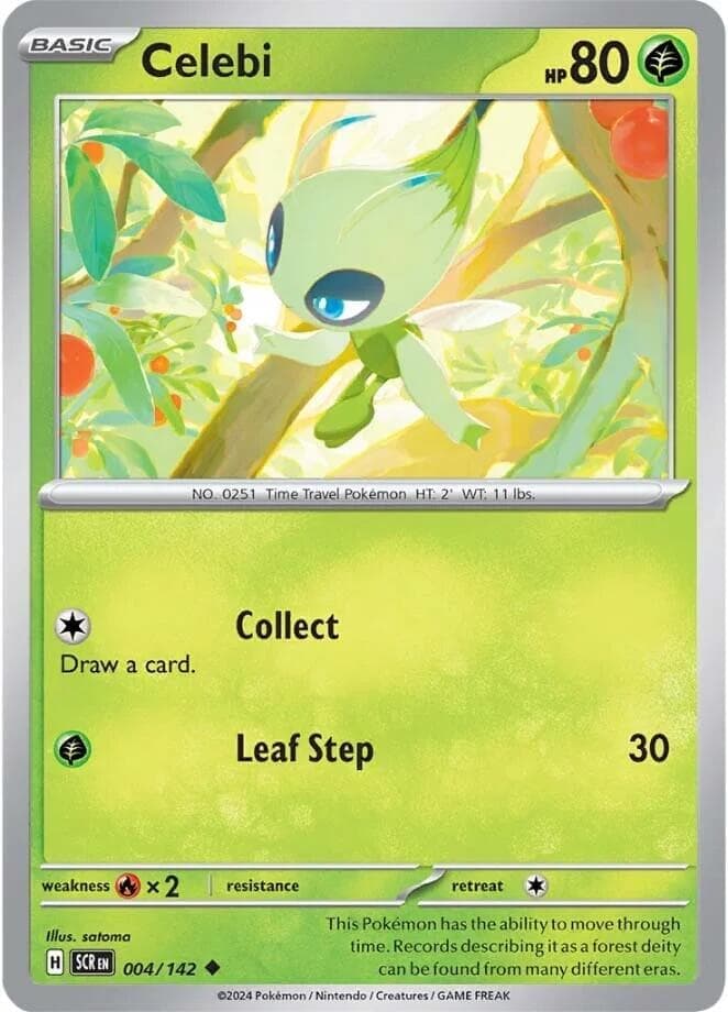 Celebi 004- SV07 Stellar Crown Reverse Holofoil