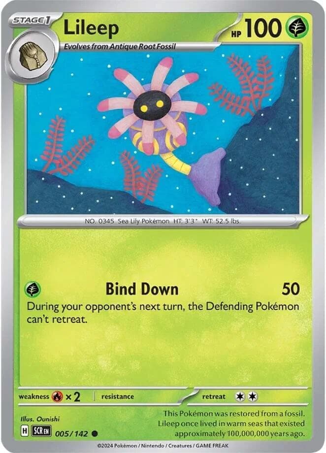 Lileep 005/142 - SV07 Stellar Crown Reverse Holofoil