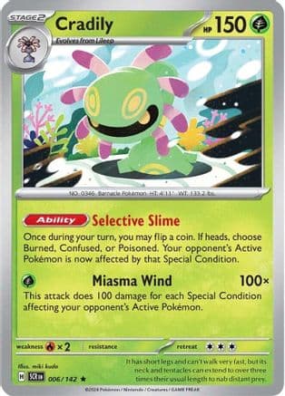 Cradily 006- SV07 Stellar Crown Reverse Holofoil