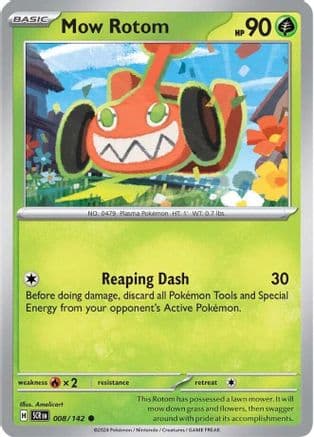 Mow Rotom 008- SV07 Stellar Crown Reverse Holofoil