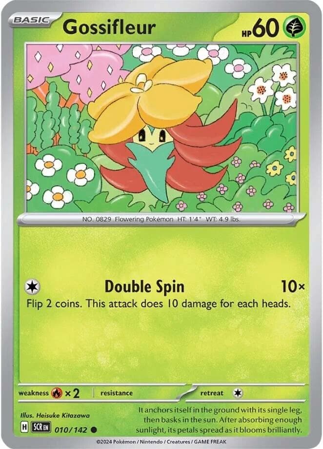 Gossifleur 010- SV07 Stellar Crown Reverse Holofoil