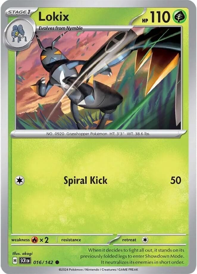 Lokix 016- SV07 Stellar Crown Reverse Holofoil