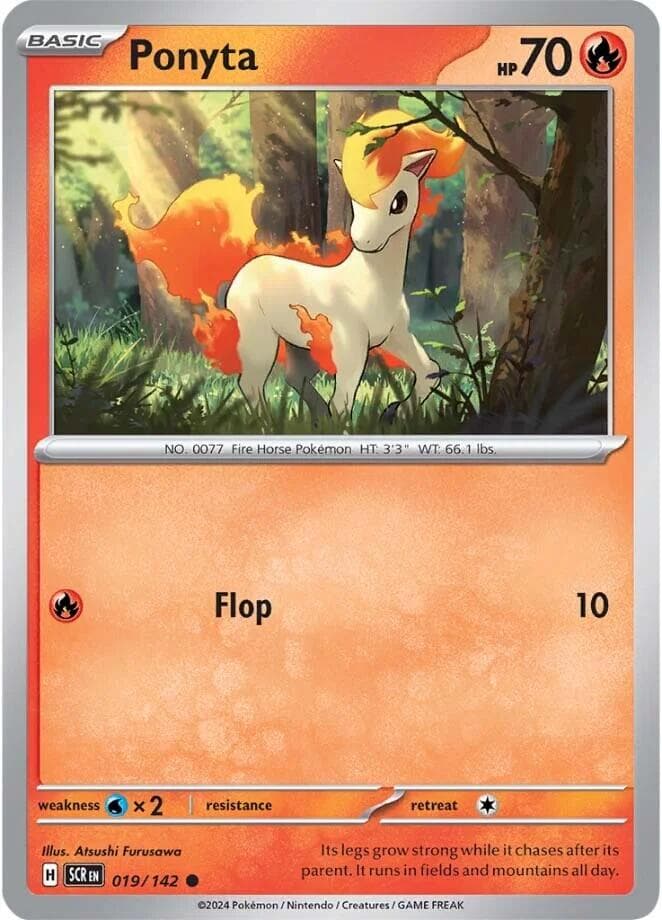 Ponyta 019  SV07 Stellar Crown - Common