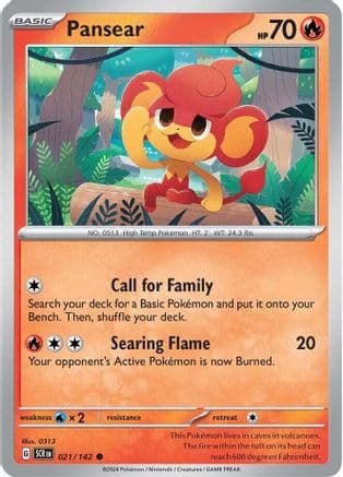 Pansear 021- SV07 Stellar Crown Reverse Holofoil