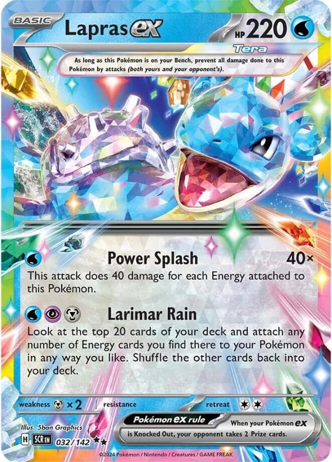 Lapras ex 032/142 - SV07 Stellar Crown Holofoil