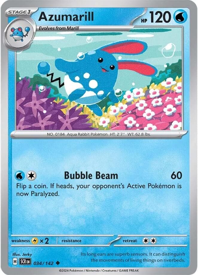 Azumarill 034- SV07 Stellar Crown