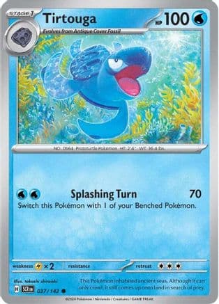 Tirtouga 037- SV07 Stellar Crown Reverse Holofoil