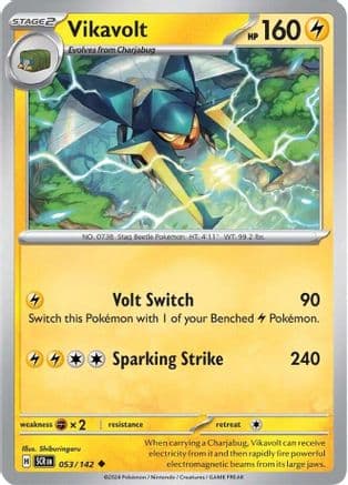 Vikavolt 053- SV07 Stellar Crown Reverse Holofoil