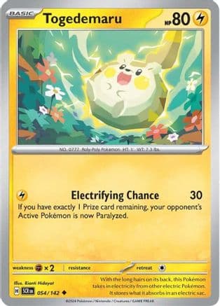 Togedemaru 054- SV07 Stellar Crown Reverse Holofoil