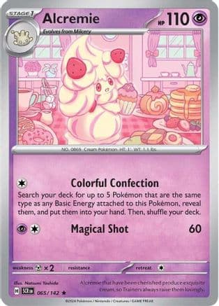 Alcremie 065- SV07 Stellar Crown Reverse Holofoil