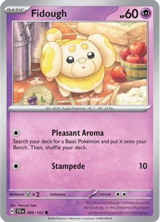 Fidough 066- SV07 Stellar Crown Reverse Holofoil