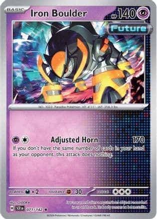 Iron Boulder 071- SV07 Stellar Crown Reverse Holofoil