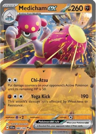 Medicham ex 080/142 - SV07 Stellar Crown Holofoil