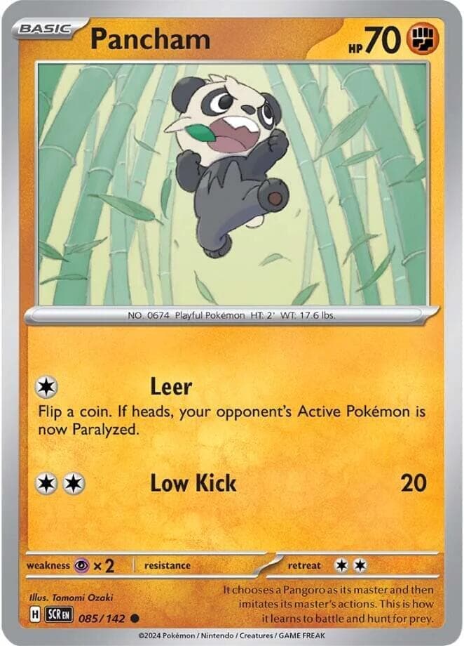 Pancham 085- SV07 Stellar Crown Reverse Holofoil