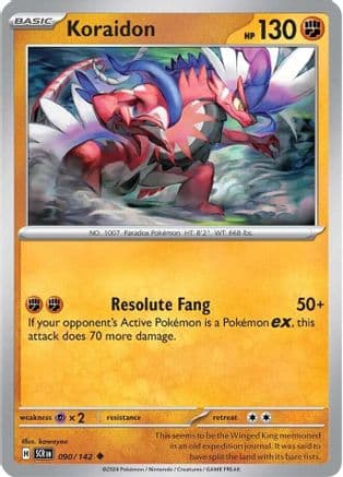 Koraidon 090- SV07 Stellar Crown Reverse Holofoil