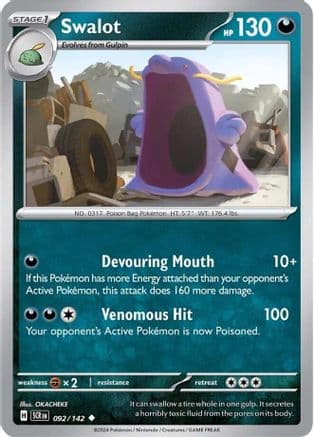 Swalot 092- SV07 Stellar Crown Reverse Holofoil