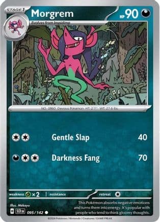 Morgrem 095- SV07 Stellar Crown Reverse Holofoil