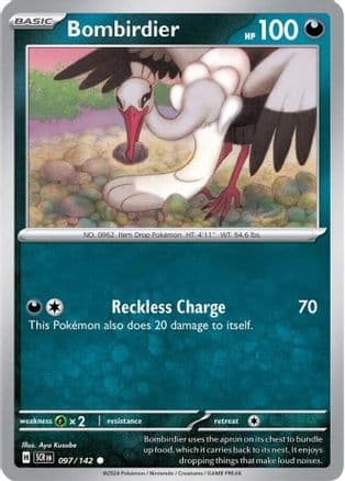 Bombirdier 097- SV07 Stellar Crown Reverse Holofoil