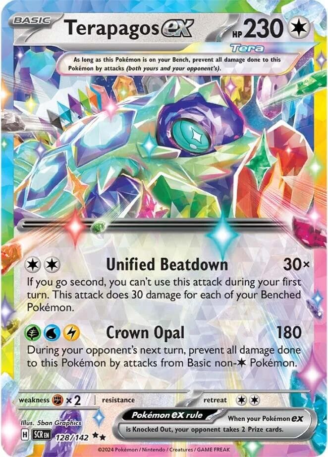 Terapagos ex 128/142 - SV07 Stellar Crown Holofoil
