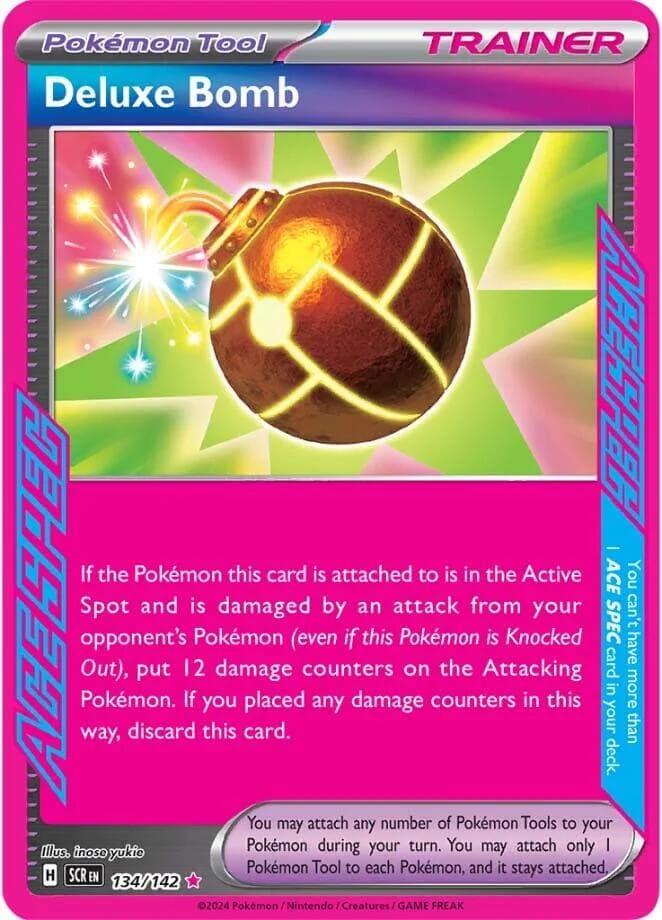 Deluxe Bomb 134  - Holofoil SV07 Stellar Crown - ACE SPEC Rare