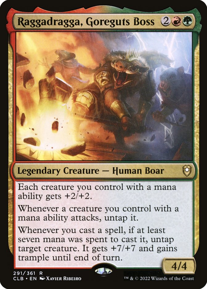 Raggadragga Goreguts Boss 291 (Commander Legends: Battle for Baldur's Gate) 