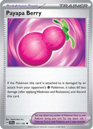Payapa Berry 141- SV07 Stellar Crown Reverse Holofoil