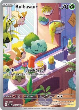 Bulbasaur 143- SV07 Stellar Crown Holofoil