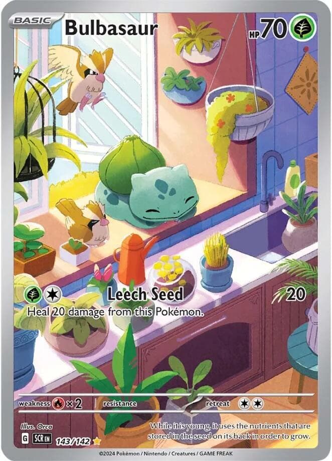 Bulbasaur 143- SV07 Stellar Crown Holofoil