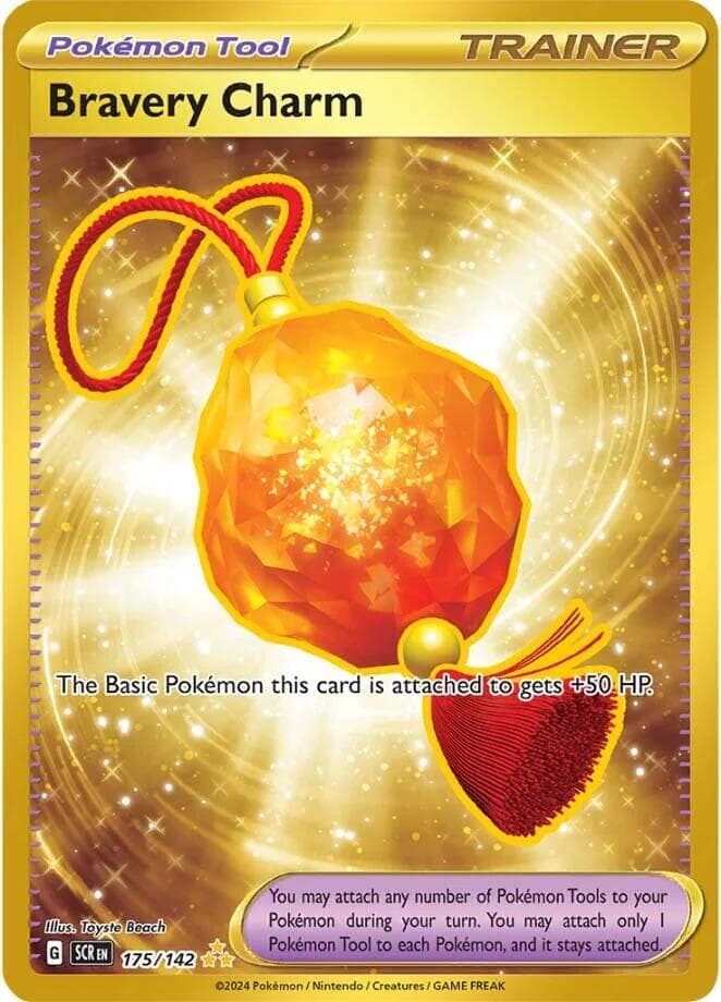 Bravery Charm 175- SV07 Stellar Crown Holofoil