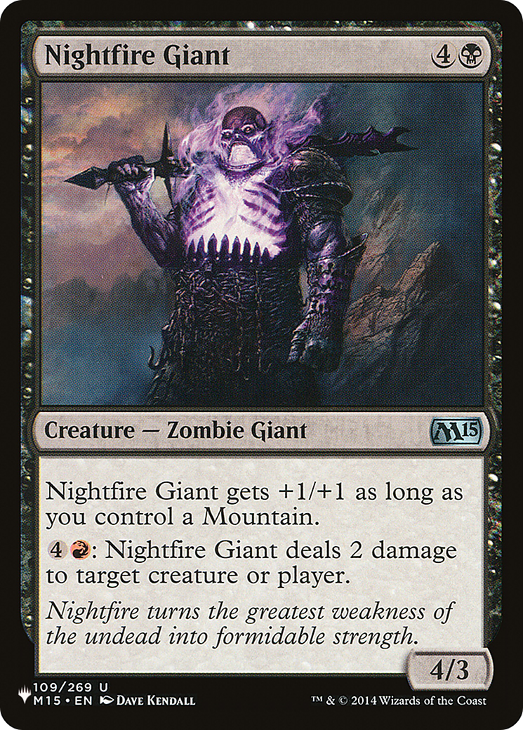 Nightfire Giant |  (M15-109) [The List]