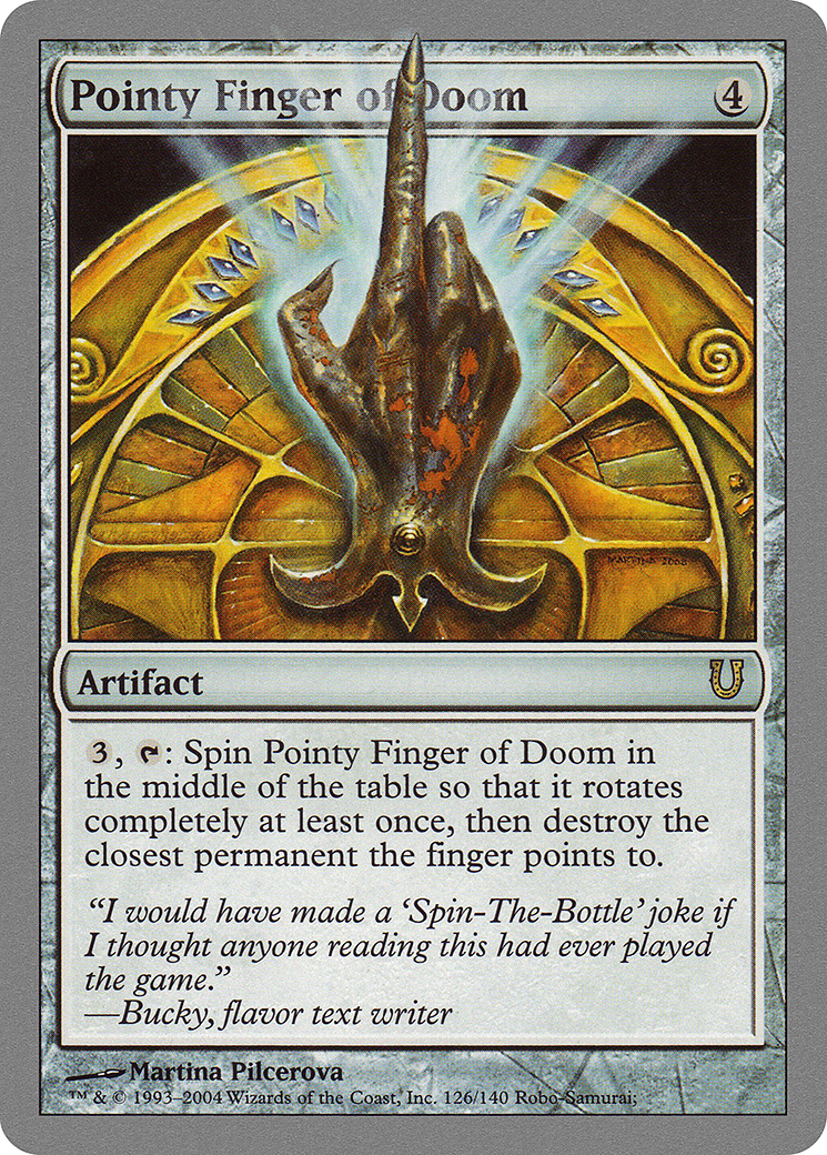 Pointy Finger of Doom [Unhinged] Foil