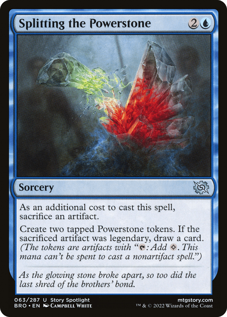 Splitting the Powerstone [The Brothers' War] Foil